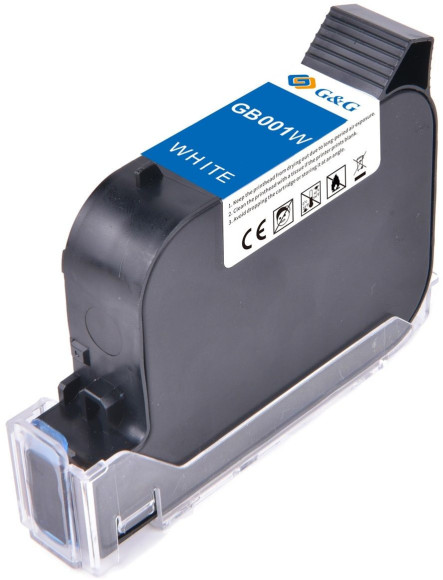 Картридж струйный G&G GB-001White белый сотве. (42мл) для G&G GG-HH1001B без чипа