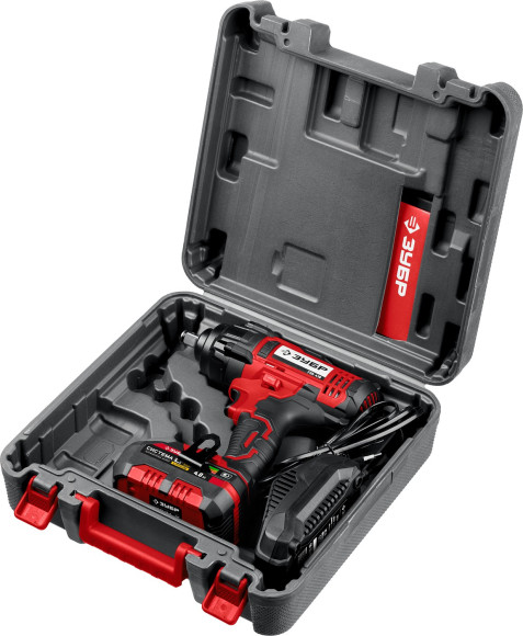 Гайковерт Зубр ГУЛ-410-41 аккум. патрон:квад.1/2" (кейс в комплекте) Гайковерт Зубр ГУЛ-410-41 аккум. патрон:квад.1/2" (кейс в комплекте)