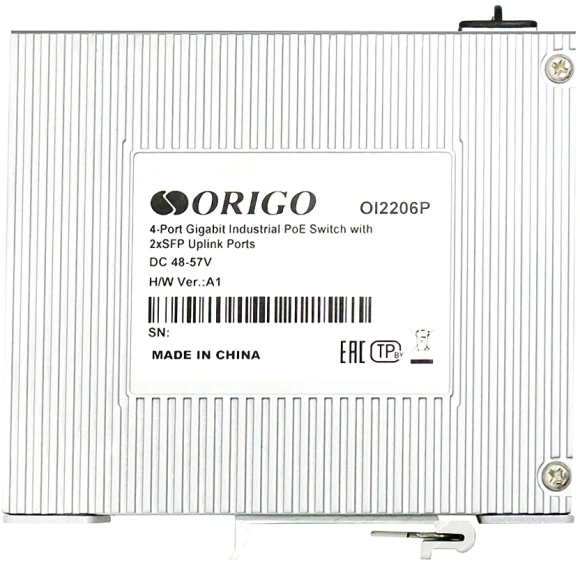 Коммутатор Origo OI2206P/120W OI2206P/120W/A1A (L2) 4x1Гбит/с 2SFP 4PoE 4PoE+ 120W неуправляемый
