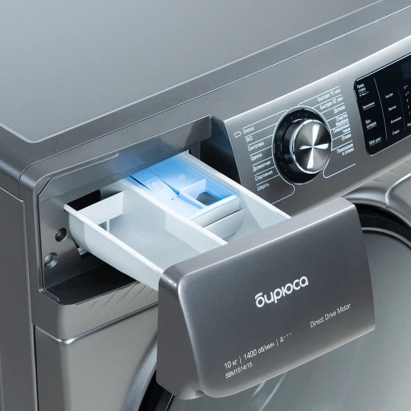 Стиральная машина Бирюса WM-SBM1014/15 M класс: A+++ загр.фронтальная макс.:10кг нержавеющая сталь инвертор