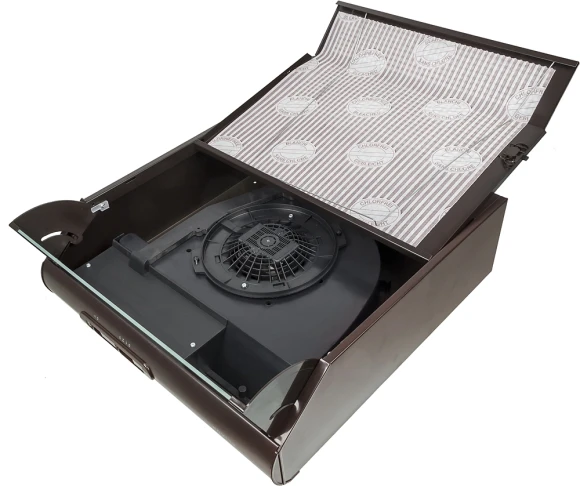 Вытяжка козырьковая Elikor Davoline 50П-290-П3Л коричневый управление: ползунковое (1 мотор)