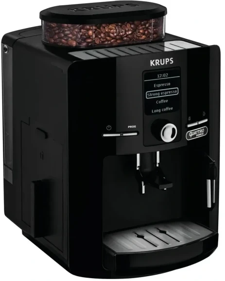 Кофемашина Krups Espresseria EA82F010 1450Вт черный/нержавеющая сталь