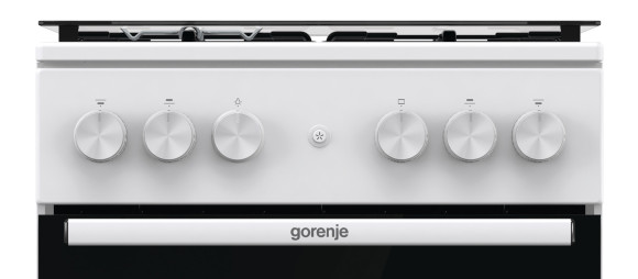 Плита Газовая Gorenje GGI5A21WH белый (стеклянная крышка) реш.сталь Плита Газовая Gorenje GGI5A21WH белый (стеклянная крышка) реш.сталь
