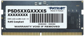 Память DDR5 32GB 4800MHz Patriot PSD532G48002S RTL PC5-38400 CL40 SO-DIMM 262-pin 1.1В dual rank Ret Память DDR5 32GB 4800MHz Patriot PSD532G48002S RTL PC5-38400 CL40 SO-DIMM 262-pin 1.1В dual rank Ret