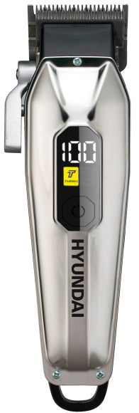 Машинка для стрижки Hyundai H-HC7110 серебристый/черный 5Вт (насадок в компл:6шт)