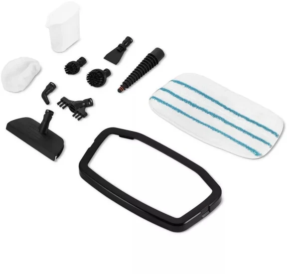 Швабра паровая Kitfort КТ-3901 1250Вт черный/белый