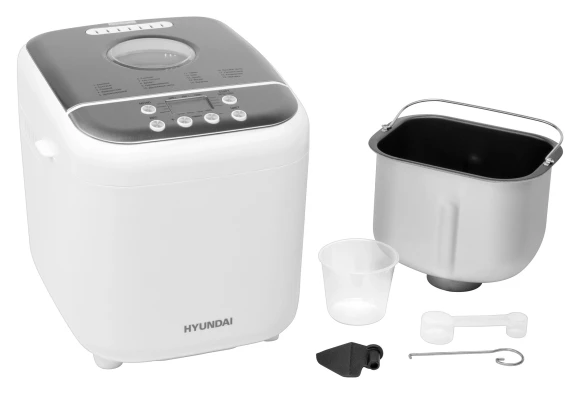 Хлебопечь Hyundai HYBM-3086 600Вт белый/серебристый