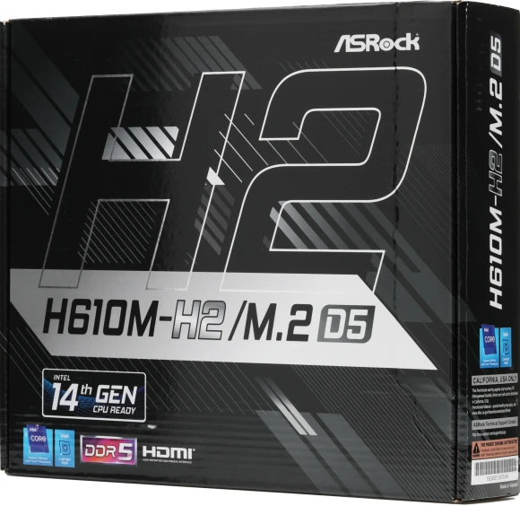 Материнская плата Asrock H610M-H2/M.2 D5 Soc-1700 Intel H610 2xDDR5 mATX AC`97 8ch(7.1) GbLAN+HDMI Материнская плата Asrock H610M-H2/M.2 D5 Soc-1700 Intel H610 2xDDR5 mATX AC`97 8ch(7.1) GbLAN+HDMI