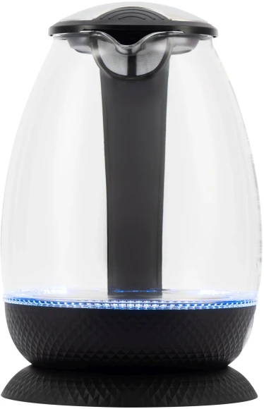 Чайник электрический Hyundai HYK-G3804 1.7л. 2200Вт черный корпус: стекло