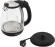 Чайник электрический Hyundai HYK-G3804 1.7л. 2200Вт черный корпус: стекло
