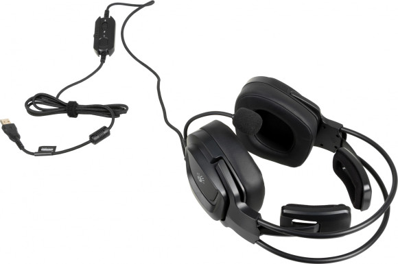 Наушники с микрофоном A4Tech Bloody G575 черный 2м мониторные USB оголовье (G575 USB/ BLACK) Наушники с микрофоном A4Tech Bloody G575 черный 2м мониторные USB оголовье (G575 USB/ BLACK)