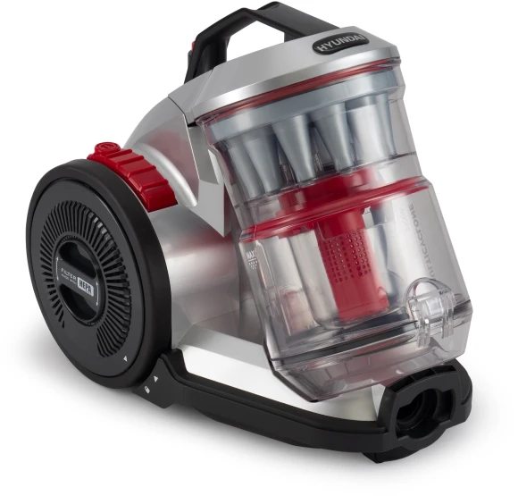 Пылесос Hyundai HYV-C2950 2400Вт серебристый/красный