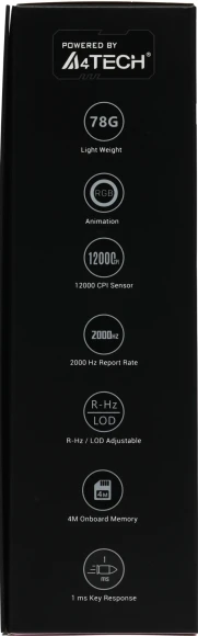 Мышь A4Tech Bloody L65 Max розовый/голубой оптическая 12000dpi USB 6but (L65 MAX/SKY PINK)