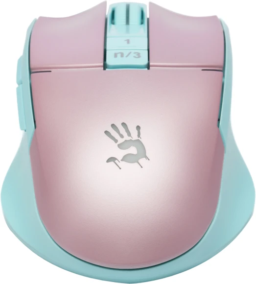 Мышь A4Tech Bloody L65 Max розовый/голубой оптическая 12000dpi USB 6but (L65 MAX/SKY PINK)