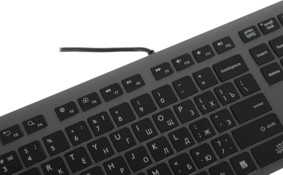 Клавиатура A4Tech Fstyler FX60H серый USB slim LED (FX60H GREY/WHITE)