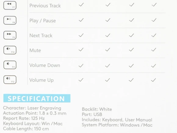 Клавиатура A4Tech Fstyler FX60H серый USB slim LED (FX60H GREY/WHITE)