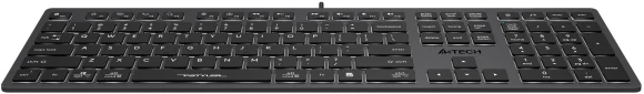 Клавиатура A4Tech Fstyler FX60H серый USB slim LED (FX60H GREY/WHITE)