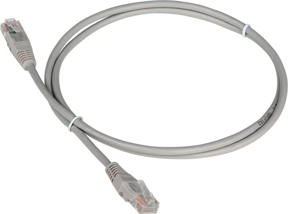 Патч-корд Lanmaster TWT2-45-45-0.5-GY UTP RJ-45 вил.-вилка RJ-45 кат.5E 0.5м серый ПВХ