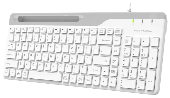 Клавиатура A4Tech Fstyler FK25 белый/серый USB slim Клавиатура A4Tech Fstyler FK25 белый/серый USB slim
