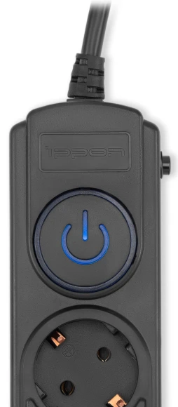 Сетевой фильтр Ippon BK-6-EU-5-16-B 5м (6 розеток) черный (коробка)