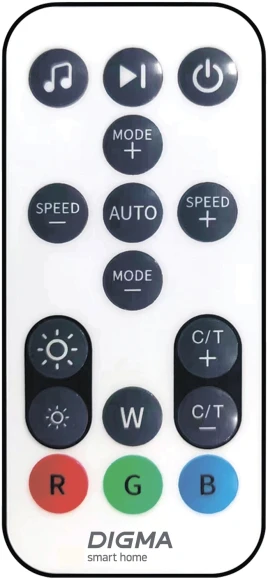 Умный светильник Digma FloorLight FL11 напол. черный (FL11)