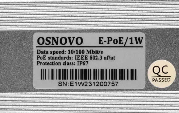 Удлинитель Osnovo E-POE/1W Удлинитель Osnovo E-POE/1W