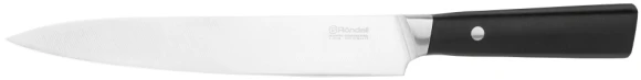Нож кухонный Rondell Spata RD-1136 стальной разделочный лезв.200мм прямая заточка черный блистер