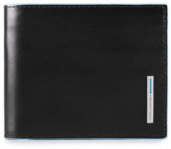 Кошелек мужской Piquadro Blue Square PU3891B2R/N черный натур.кожа Кошелек мужской Piquadro Blue Square PU3891B2R/N черный натур.кожа