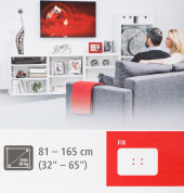 Кронштейн для телевизора Hama H-108770 черный 32"-56" макс.30кг настенный фиксированный