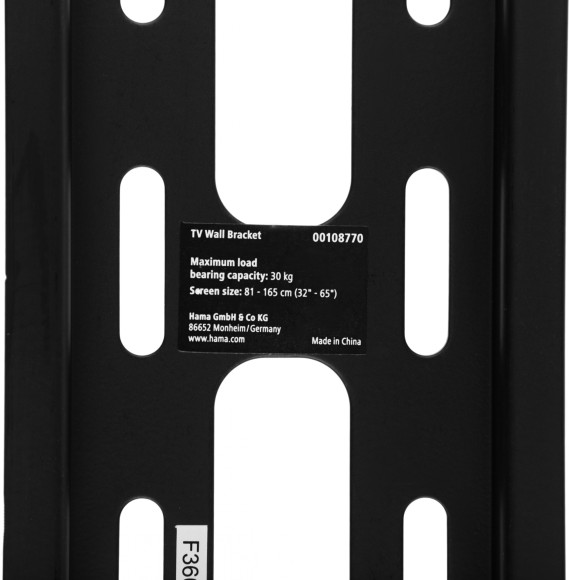 Кронштейн для телевизора Hama H-108770 черный 32"-56" макс.30кг настенный фиксированный