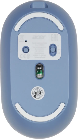 Мышь Acer OMR301 синий оптическая 1600dpi беспров. BT/Radio USB 4but (ZL.MCECC.01S)