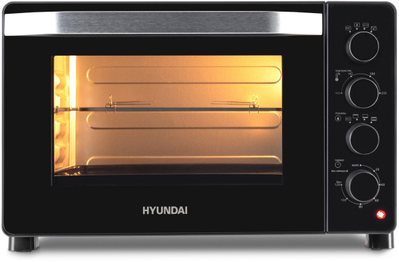 Мини-печь Hyundai MIO-HY081 38л. 2000Вт серебристый/черный