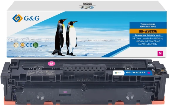 Картридж лазерный G&G GG-W2033A 415A пурпурный (2100стр.) для HP LJ M454/MFP M479