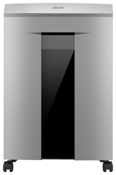 Шредер Deli 9958 серебристый с автоподачей (секр.P-4) фрагменты 10лист. 20лтр. скрепки скобы Шредер Deli 9958 серебристый с автоподачей (секр.P-4) фрагменты 10лист. 20лтр. скрепки скобы