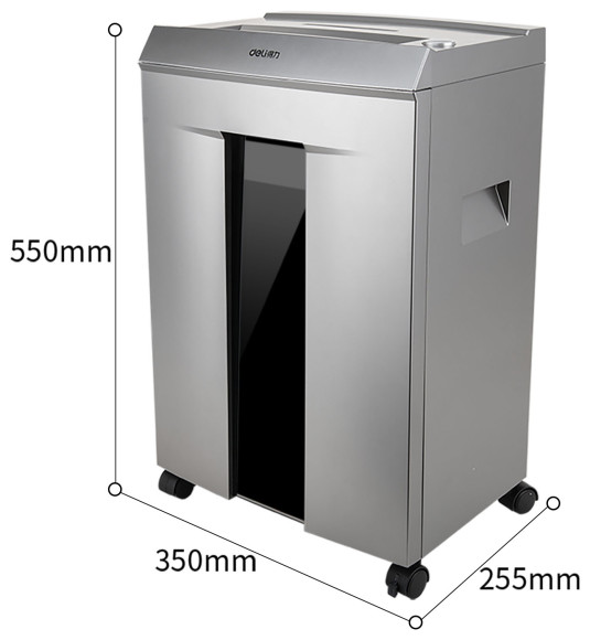 Шредер Deli 9958 серебристый с автоподачей (секр.P-4) фрагменты 10лист. 20лтр. скрепки скобы Шредер Deli 9958 серебристый с автоподачей (секр.P-4) фрагменты 10лист. 20лтр. скрепки скобы