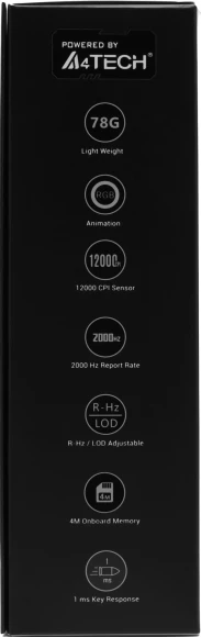 Мышь A4Tech Bloody L65 Max желтый/фиолетовый оптическая 12000dpi USB 6but (L65 MAX/ROYAL VIOLET)