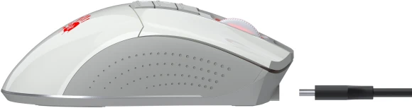 Мышь A4Tech Bloody R90 Plus белый оптическая 5000dpi беспров. USB 7but (R90 PLUS GREUISH WHITE)