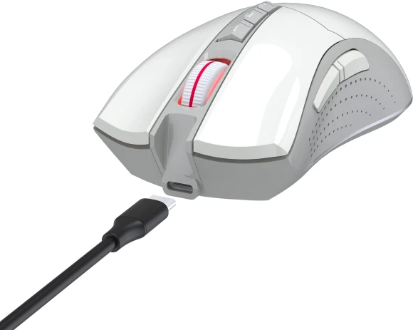 Мышь A4Tech Bloody R90 Plus белый оптическая 5000dpi беспров. USB 7but (R90 PLUS GREUISH WHITE)