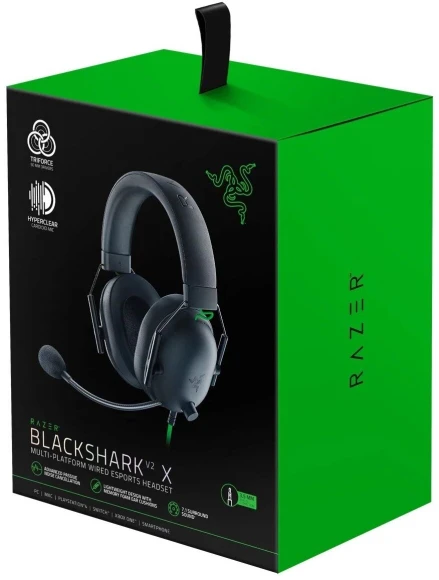 Наушники с микрофоном Razer Blackshark V2 X черный 1.3м мониторные оголовье (RZ04-03240100-R3M1)