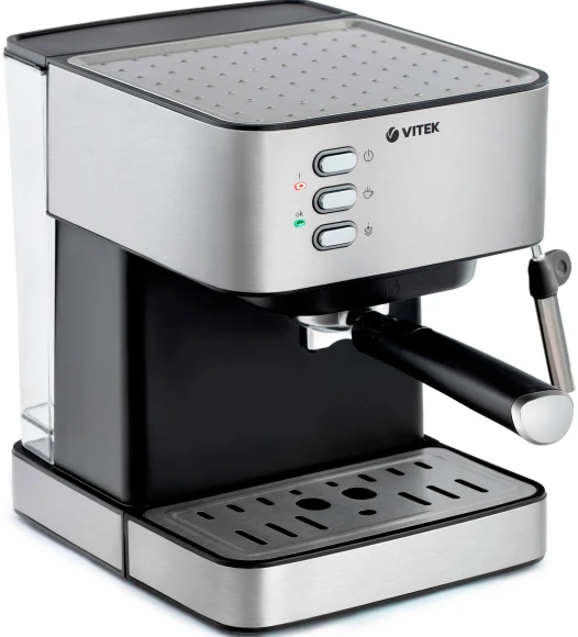 Кофеварка рожковая Vitek VT-1504 1050Вт нержавеющая сталь