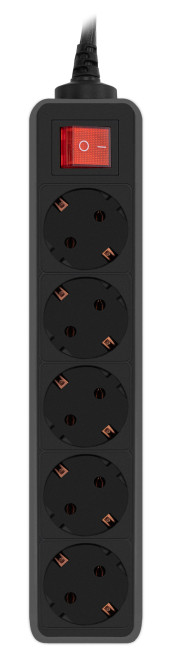 Сетевой фильтр PC Pet AP01006-3-B 3м (5 розеток) черный (пакет ПЭ) Сетевой фильтр PC Pet AP01006-3-B 3м (5 розеток) черный (пакет ПЭ)