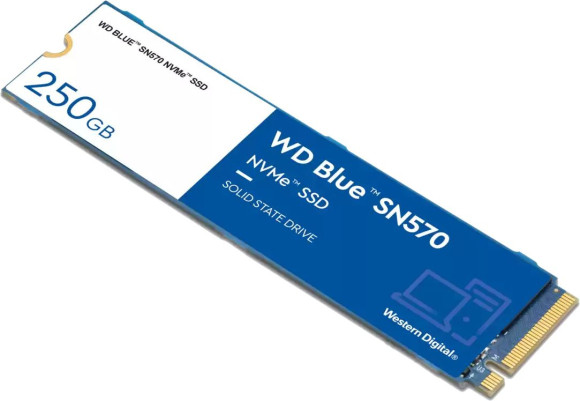 Накопитель SSD WD PCIe 3.0 x4 250GB WDS250G3B0C Blue SN570 M.2 2280 Накопитель SSD WD PCIe 3.0 x4 250GB WDS250G3B0C Blue SN570 M.2 2280