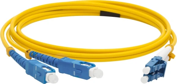 Патч-корд Lanmaster LAN-2LC-2SC/SU-10 2x9/125 OS1/OS2 LC дуплекс-SC дуплекс 10м LSZH оранжевый