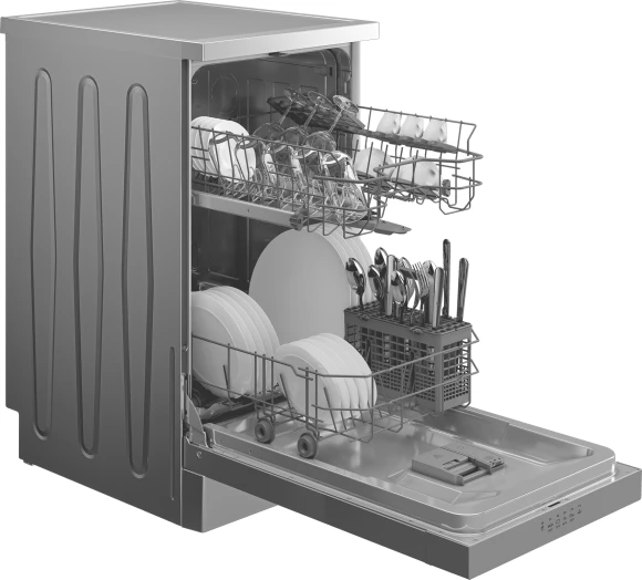 Посудомоечная машина Hotpoint HFS 1C57 S серебристый (узкая) инвертер Посудомоечная машина Hotpoint HFS 1C57 S серебристый (узкая) инвертер