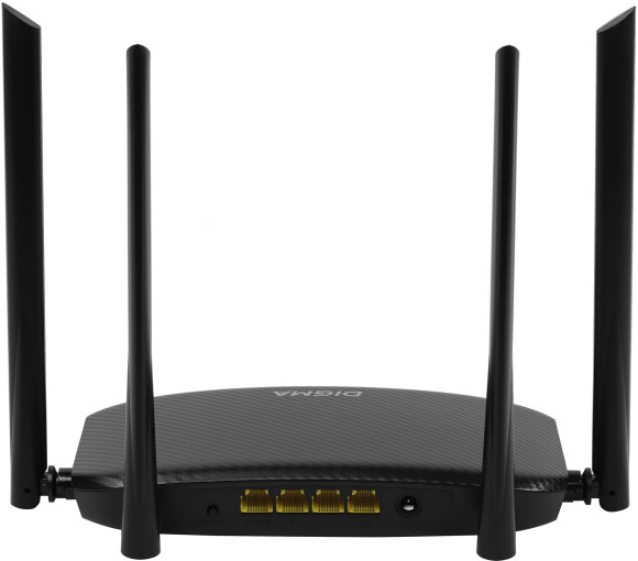 Роутер беспроводной Digma DWR-AC1202 AC1200 10/100/1000BASE-TX черный Роутер беспроводной Digma DWR-AC1202 AC1200 10/100/1000BASE-TX черный