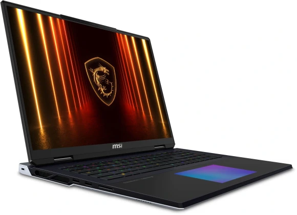 Ноутбук MSI Titan 18 HX AI A2XWJG-206RU Core Ultra 9 285HX 64Gb SSD4Tb NVIDIA GeForce RTX5090 24Gb 18" IPS UHD+ (3840x2400) Windows 11 Home black WiFi BT Cam (9S7-182421-206) Ноутбук MSI Titan 18 HX AI A2XWJG-206RU Core Ultra 9 285HX 64Gb SSD4Tb NVIDIA GeForce RTX5090 24Gb 18" IPS UHD+ (3840x2400) Windows 11 Home black WiFi BT Cam (9S7-182421-206)