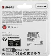 Флеш карта microSDXC 1TB Kingston SDCS3/1TBSP Canvas Select Plus V30 A1 w/o adapter