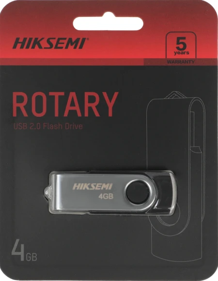 Флеш Диск Hikvision 4GB M200S Hiksemi HS-USB-M200S 4G USB2.0 черный