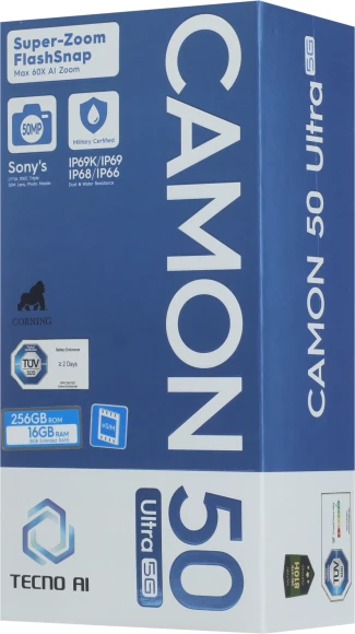 Смартфон Tecno Camon 50 Ultra 5G 256Gb 8Gb зеленый моноблок 3G 4G 2Sim 6.78" 1208x2644 Android 16 50Mpix 802.11 a/b/g/n/ac/ax NFC GPS GSM900/1800 GSM1900 Protect FM Смартфон Tecno Camon 50 Ultra 5G 256Gb 8Gb зеленый моноблок 3G 4G 2Sim 6.78" 1208x2644 Android 16 50Mpix 802.11 a/b/g/n/ac/ax NFC GPS GSM900/1800 GSM1900 Protect FM