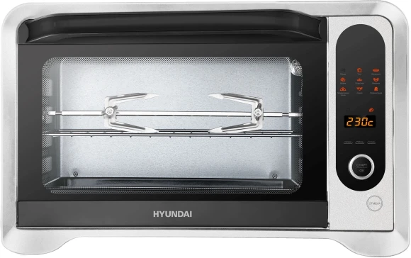 Мини-печь Hyundai MIO-HY104 35л. 1600Вт черный/серебристый
